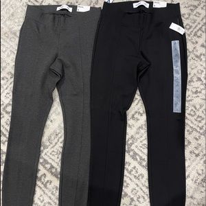 Old Navy Stevie style Leggings Bundle of 2 (Black pair/ gray pair)